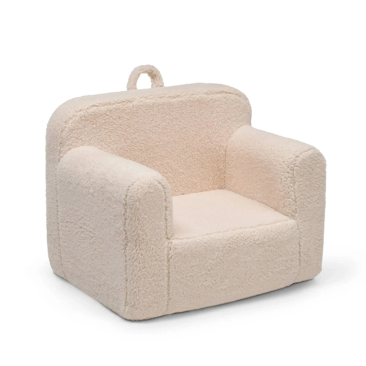 Delta Children Kids' Cozee Faux Shearling Chair - Cream