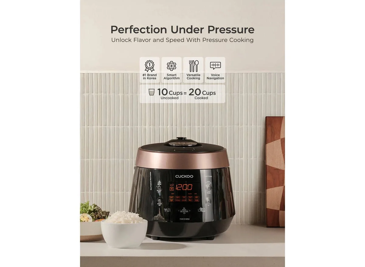 Cuckoo 10-Cup Heating Pressure Rice Cooker