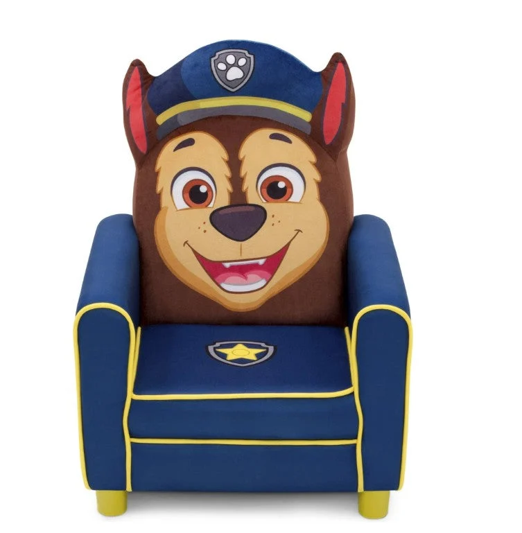 Delta Children Figural Upholstered Kids Chair, Nick Jr. PAW Patrol