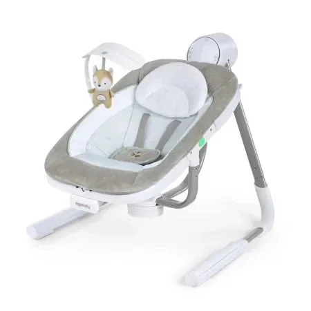 Ingenuity Anyway Sway 5-Speed Multi-Direction Portable Baby Swing - Grey