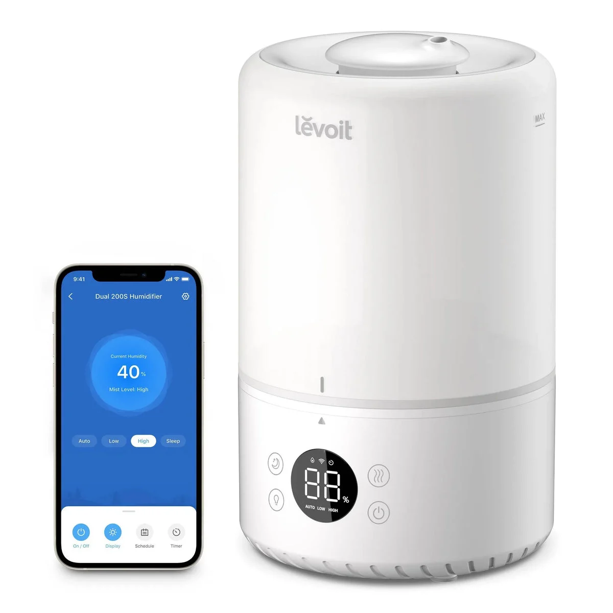 Levoit Dual Smart Top Fill Humidifier - Cool Mist