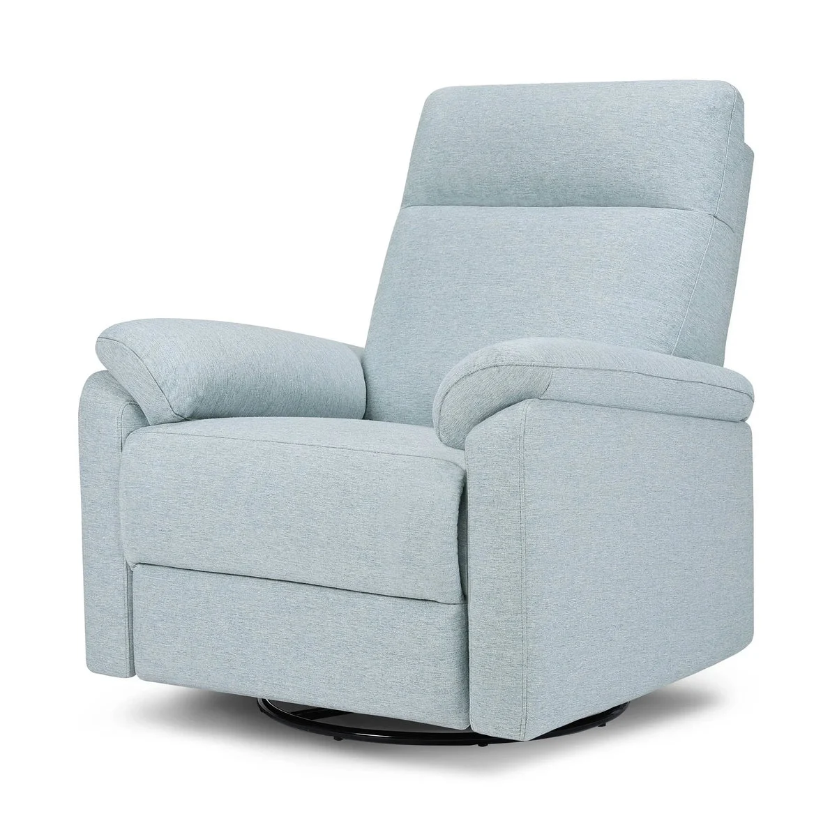 Davinci Suzy Electronic Swivel Recliner - Heathered Blue