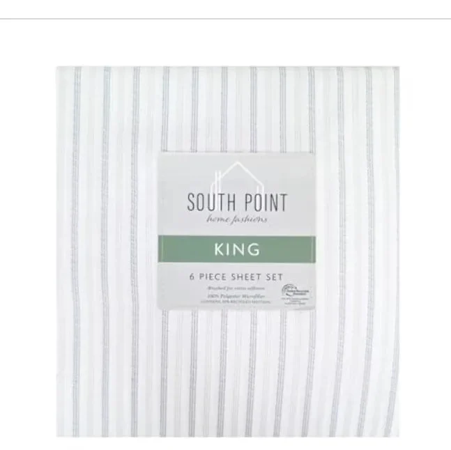 South point 6-Piece Printed Sheet Set - Extra Deep Queen/King