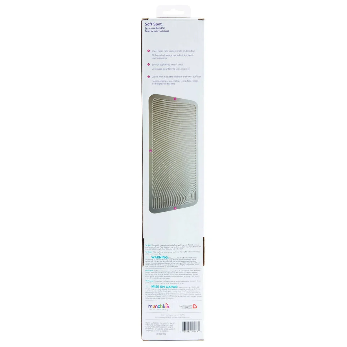 Munchkin Soft Spot Cushioned Bath Mat - Gray