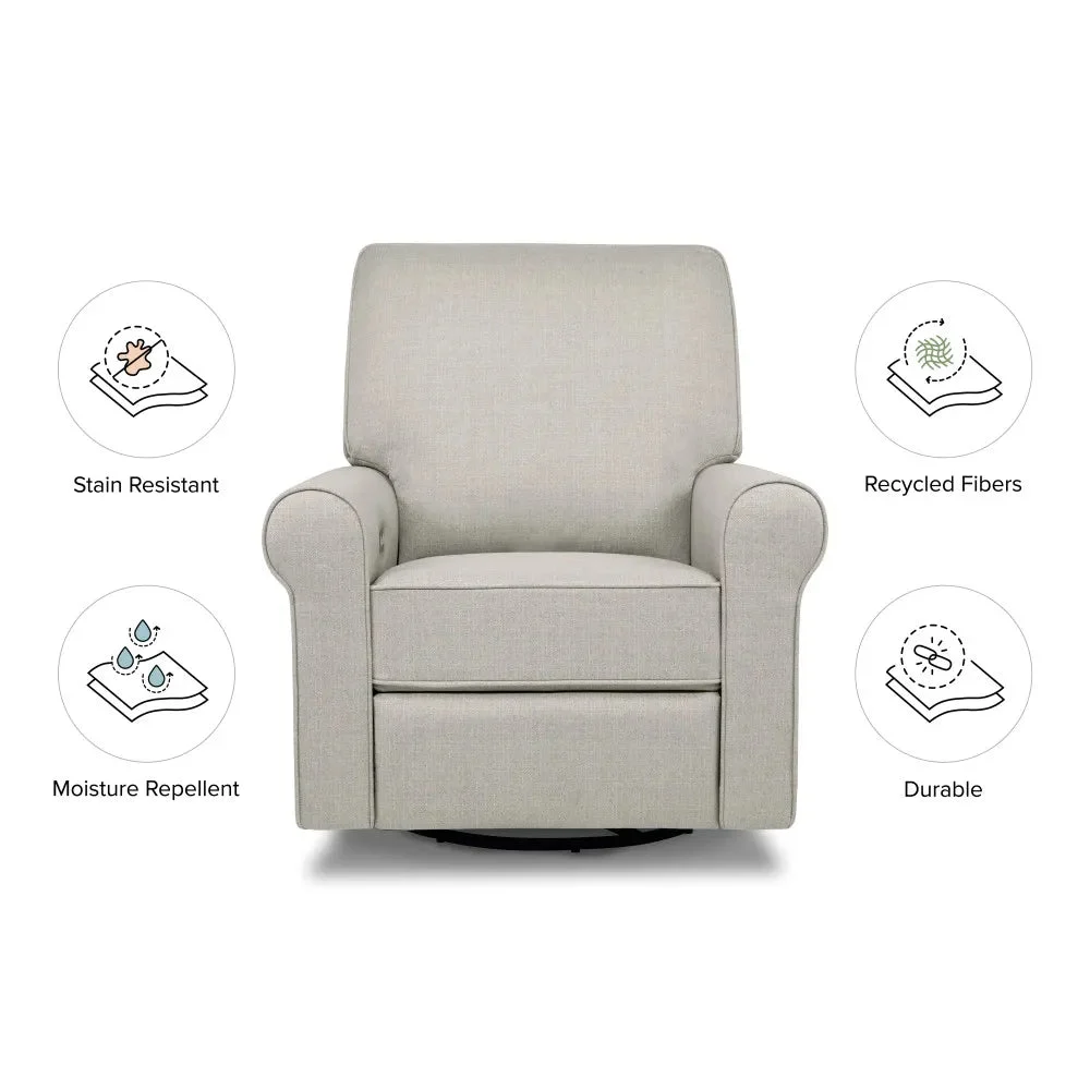 Namesake Monroe Pillowback Power Recliner - Performance Grey Eco-Twill