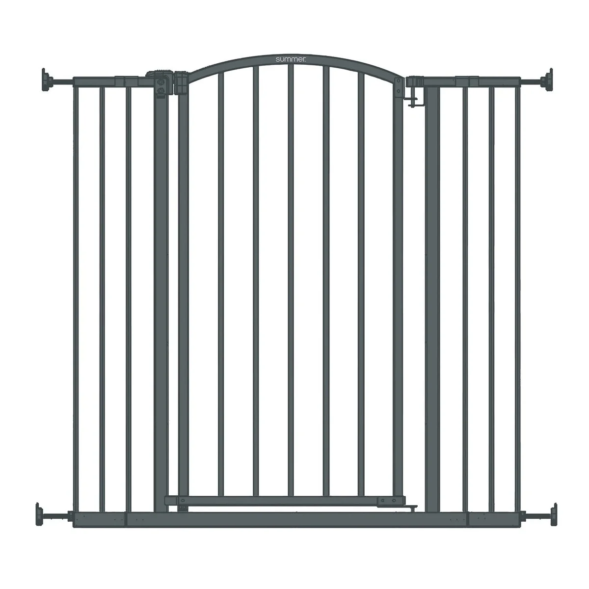 Summer By Ingenuity Extra Tall Decor Safety Gate - Gray