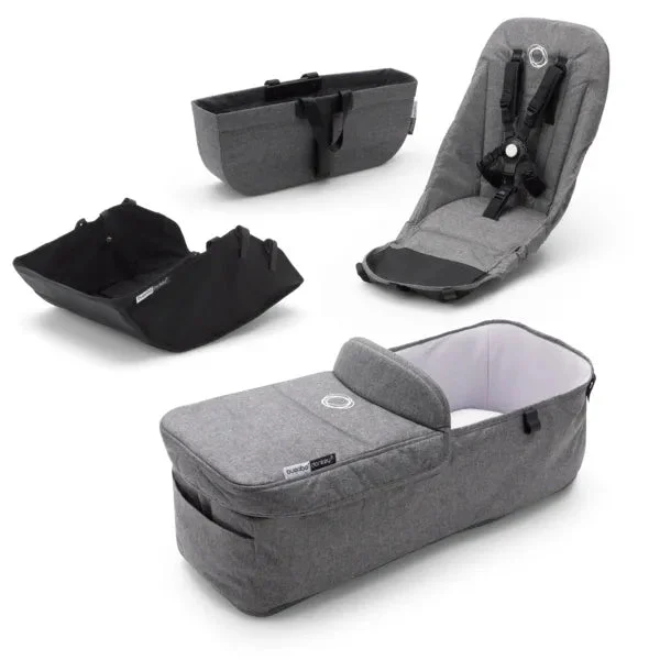 Bugaboo Donkey 3 Classic Style Set Complete - Grey Melange