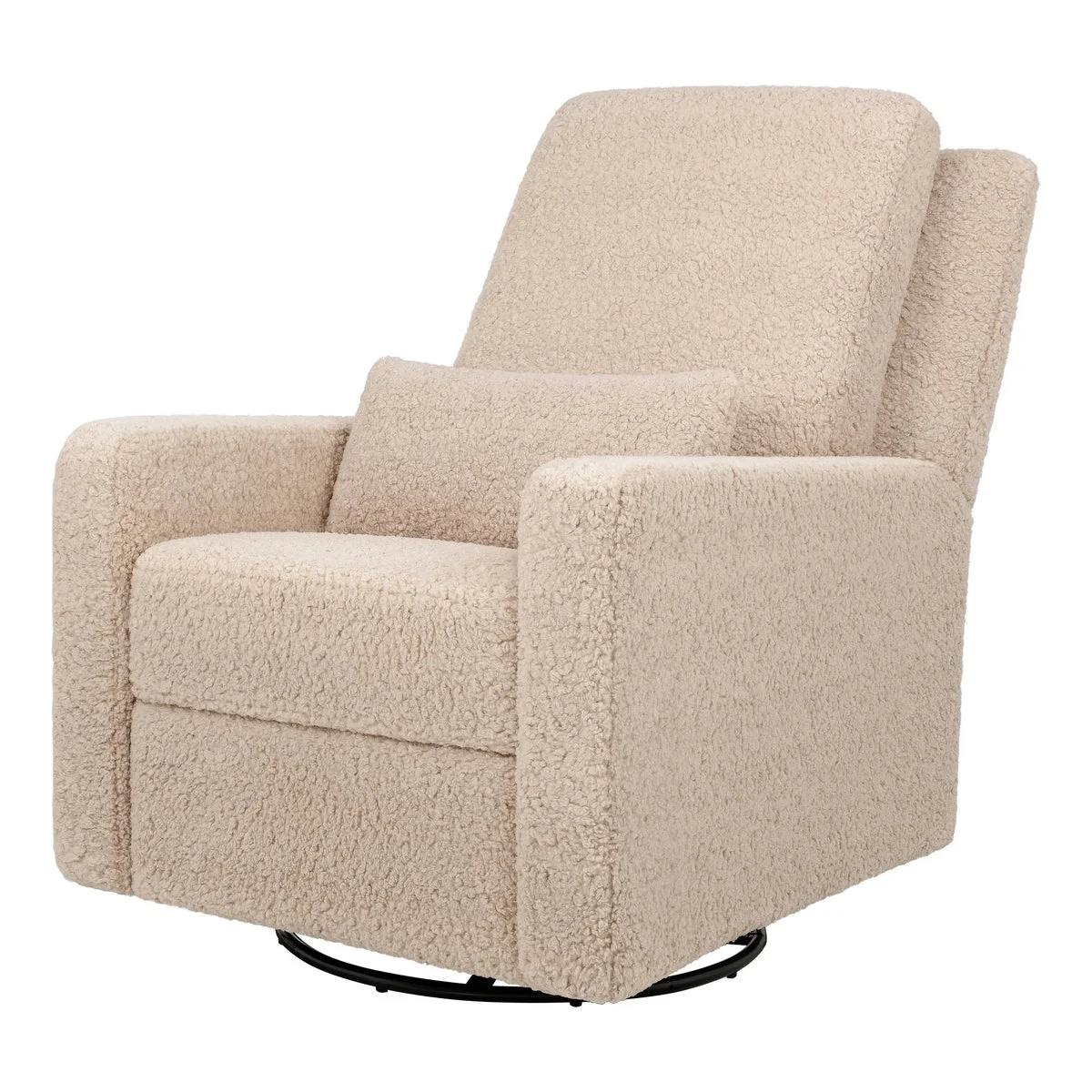 Babyletto Sigi Recliner and Swivel Glider - Faux Shearling Cream