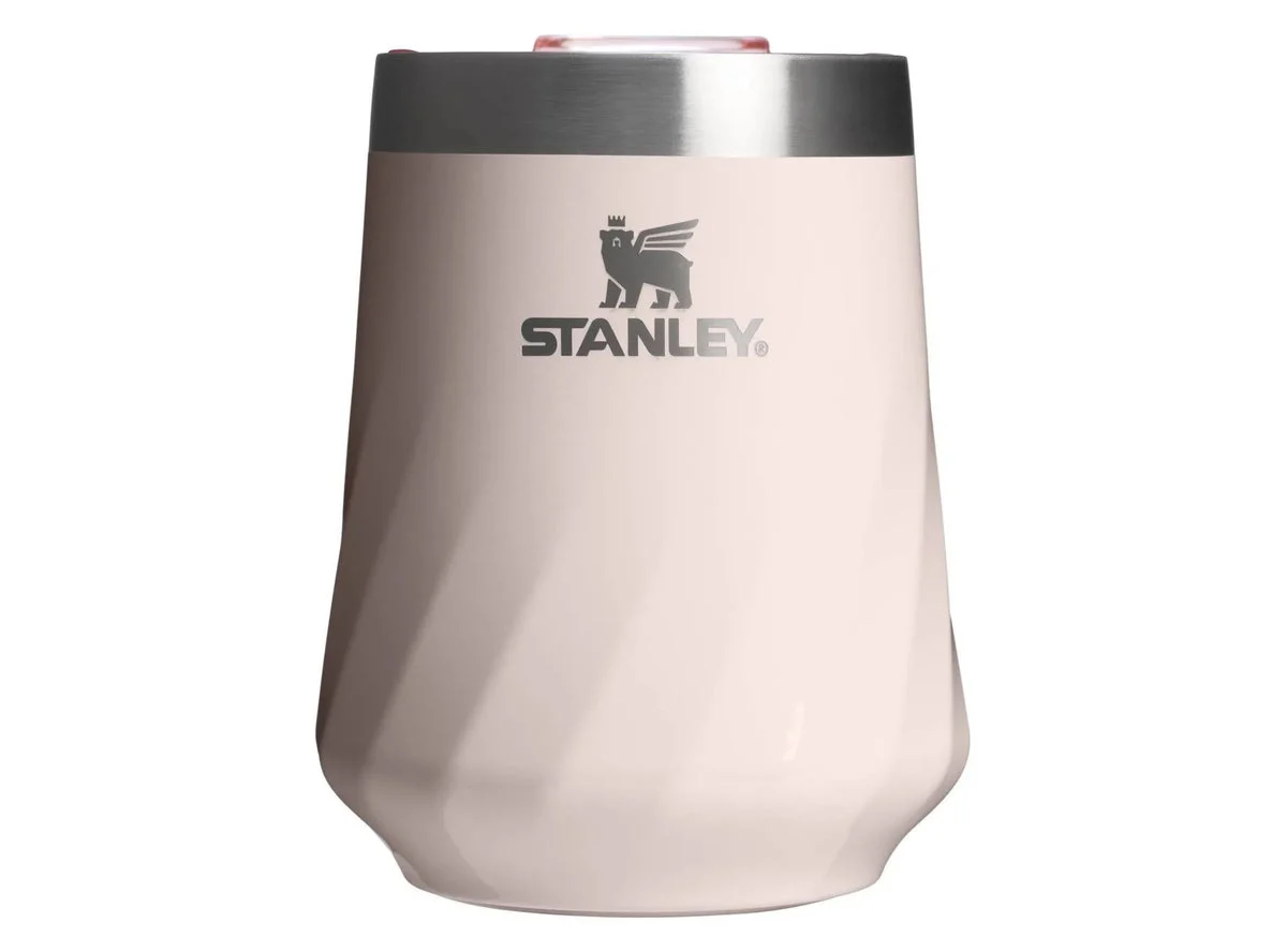 Stanley 11oz Stainless Steel Swirl Wine Tumbler Rose Quartz Gloss