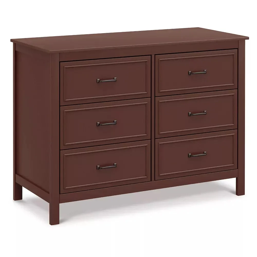 Davinci Charlie 6-Drawer Double Dresser - Crimson Red