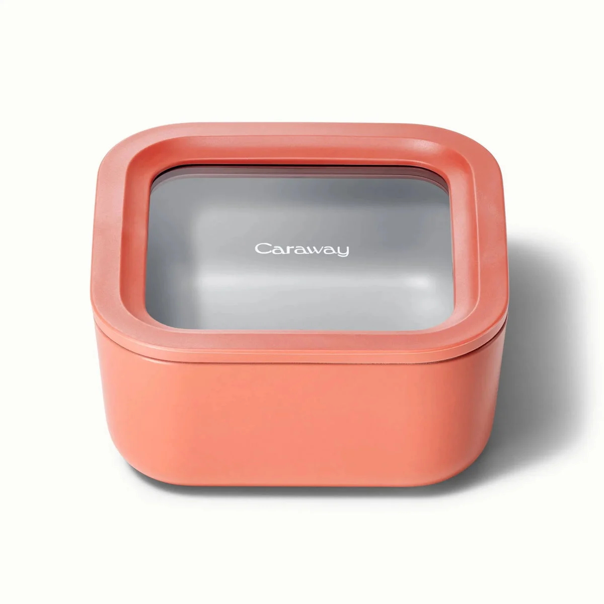 Caraway 4.4 Cup Small Ceramic Coated Glass Food Storage Container - Perracotta