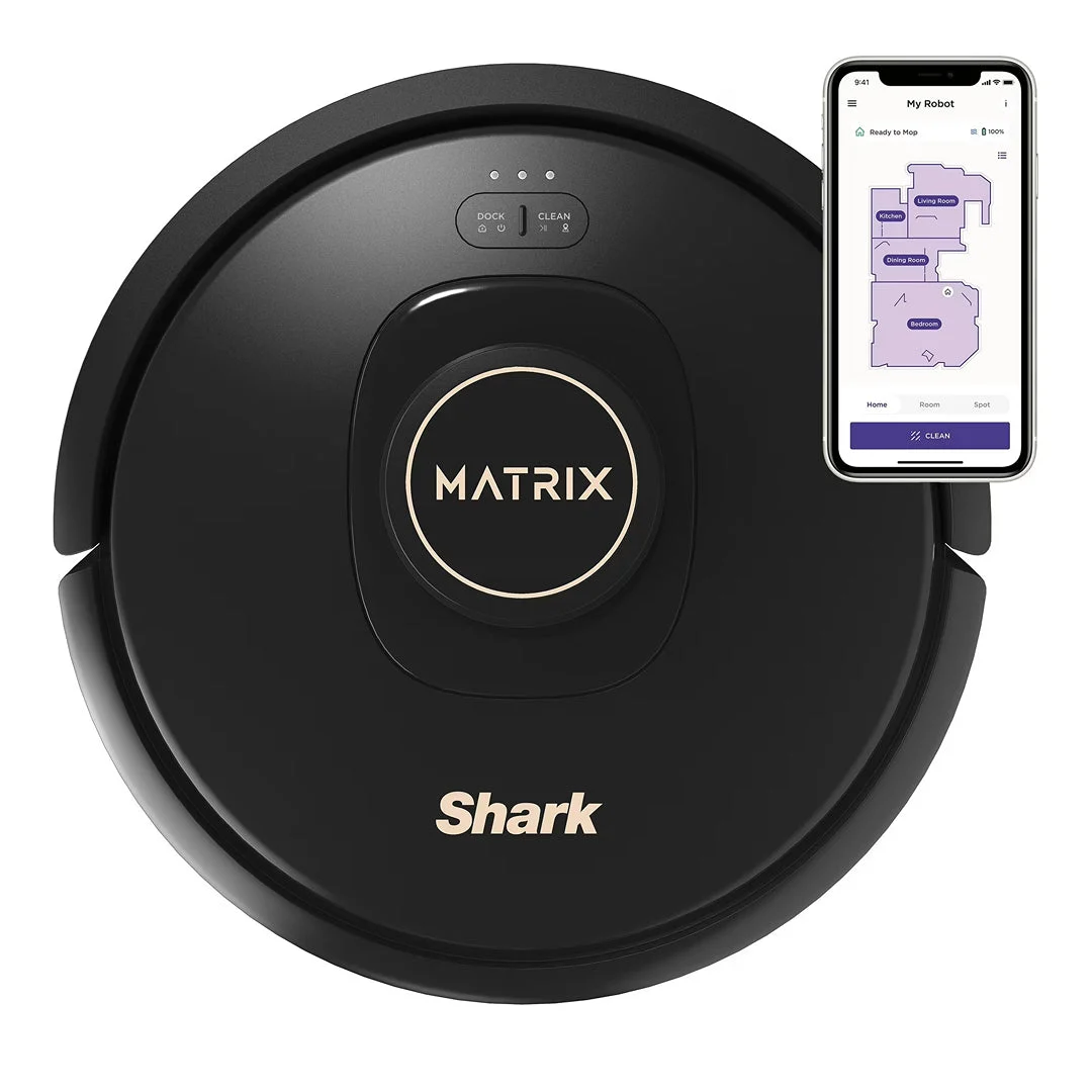 Shark Matrix Robot Vacuum, Carpets & Hard Floors, Pet Friendly, Matrix Clean, Precision Home Mapping
