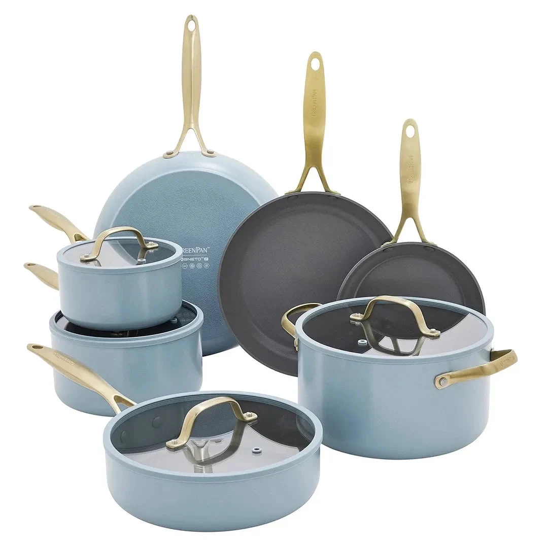 GreenPan Jewel Pro 11 Piece Cookware Set - Blue