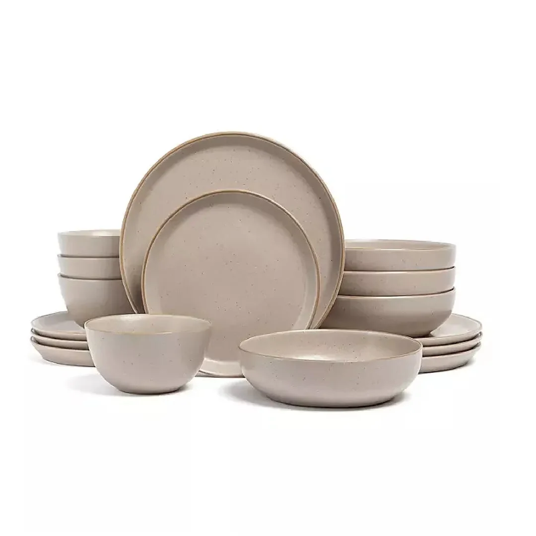 Over&Back Options 16-piece Dinnerware Set (Beige)
