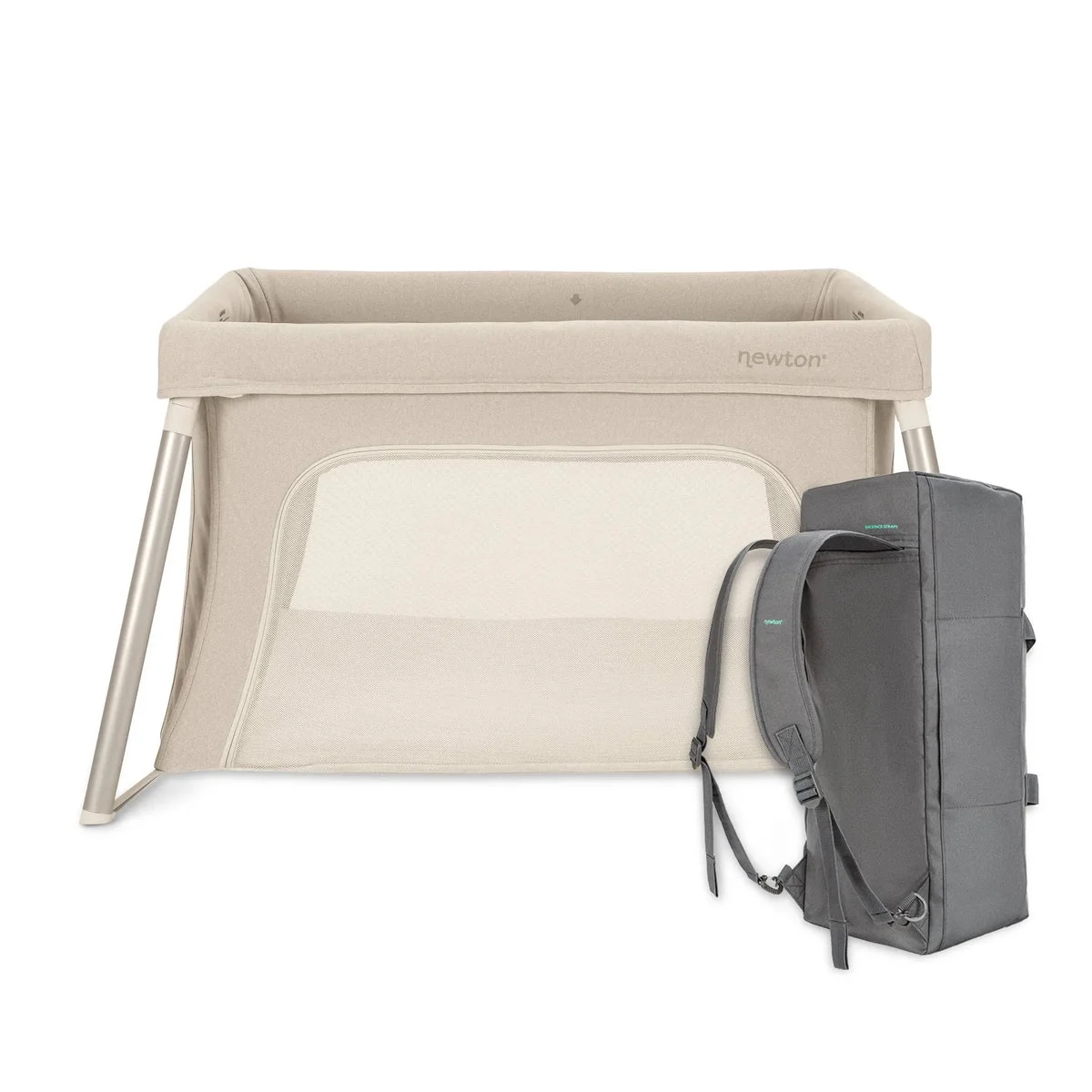 Newton Baby Essential Breathable Travel Crib - Sandstone