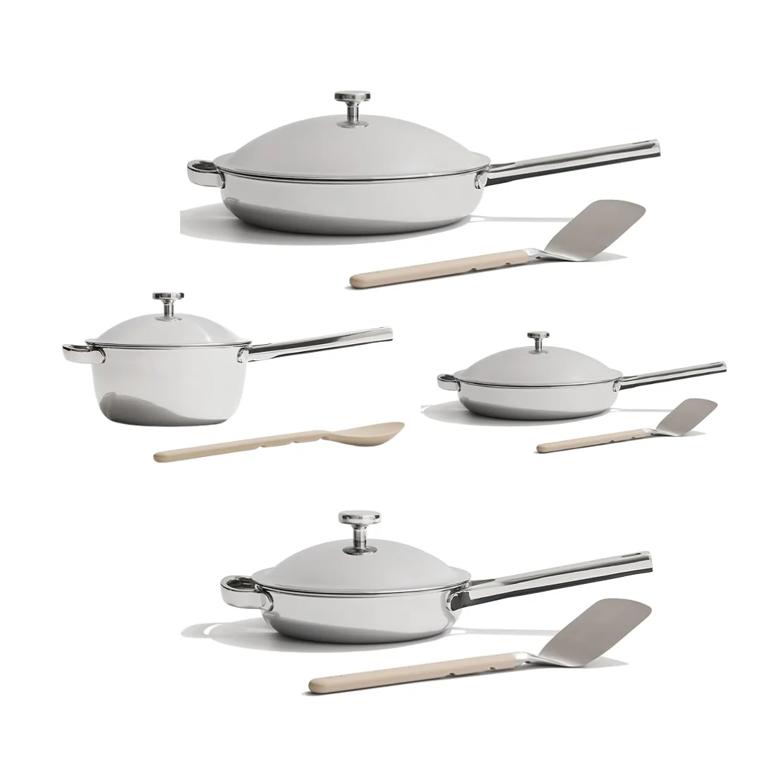 Our Place 11-Piece Titanium Cookware Set - Chrome