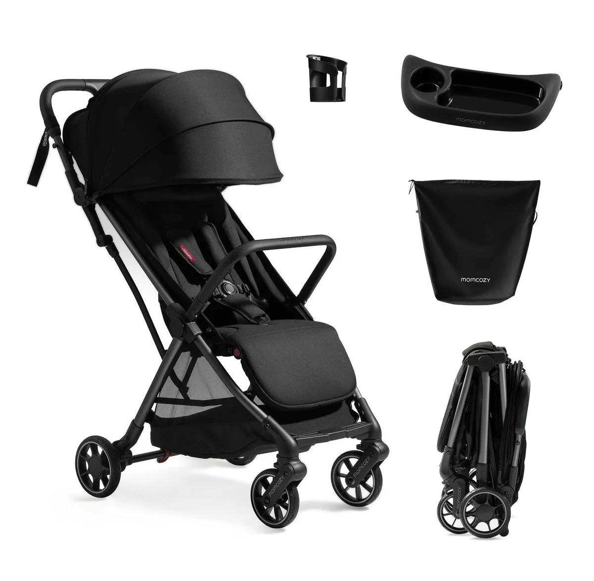 Momcozy Lightweight Baby Stroller - Black