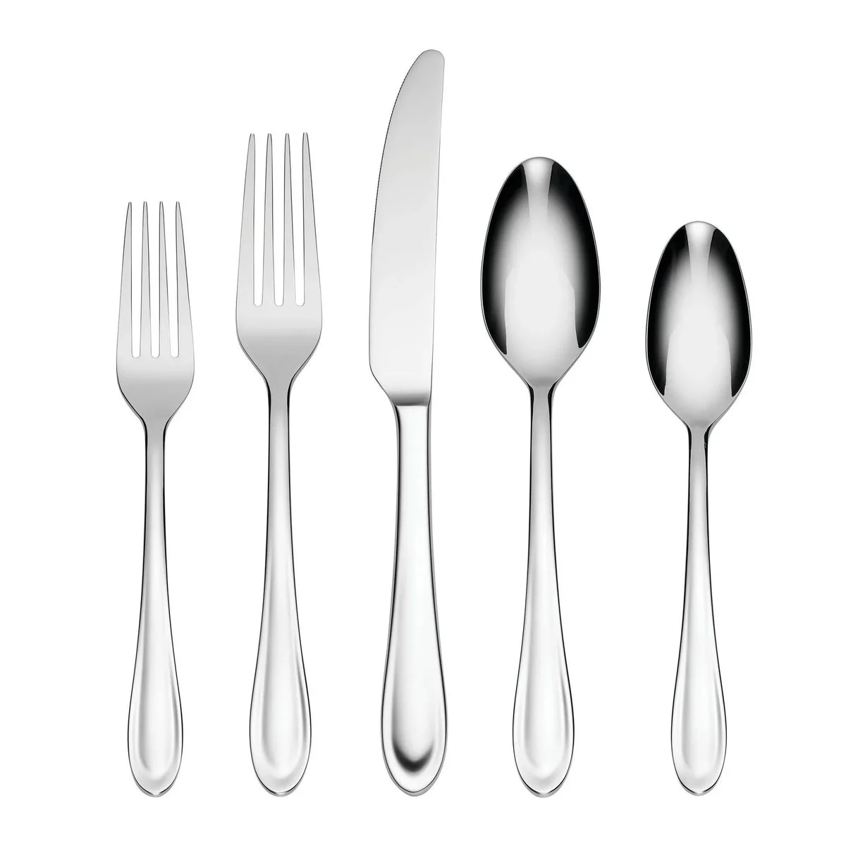 Oneida 45pc Brynn Flatware Set Silver: Stainless Steel, Service for 8, Dishwasher-Safe, Includes Serving & Dinner Pieces