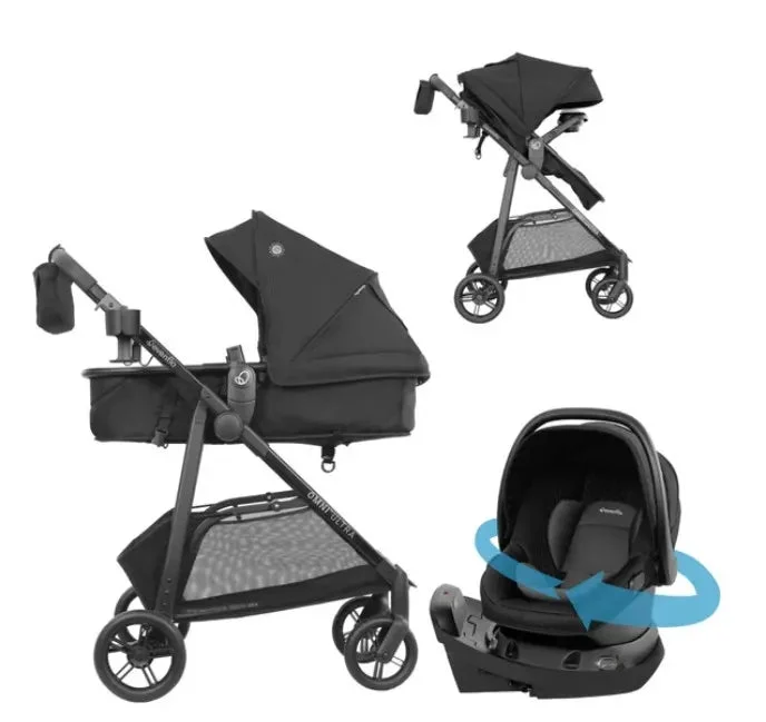 Evenflo Omni Ultra Travel System - Caviar Black
