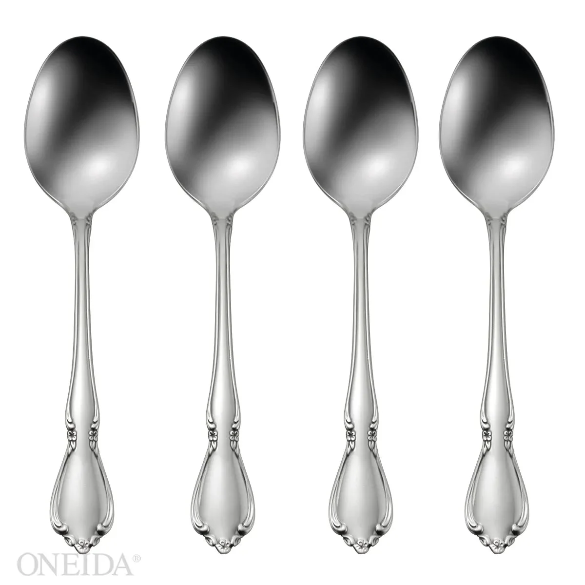 Oneida hateau Fine Flatware Dinner Spoons, Set of 4