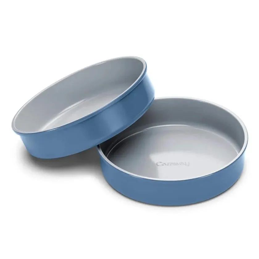 Caraway 2-Piece Ceramic Circle Pan Duo Cookware Set in Slate