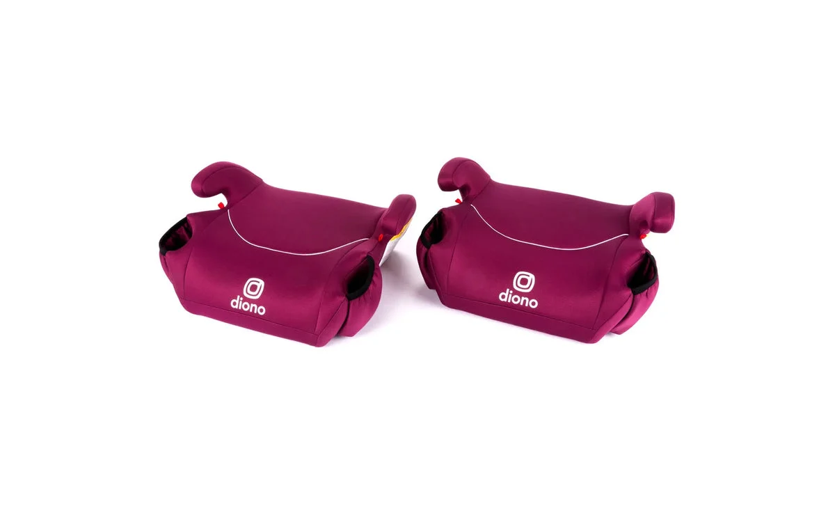 Diono Solana - Pack of 2 Backless Booster Car Seats - Pink