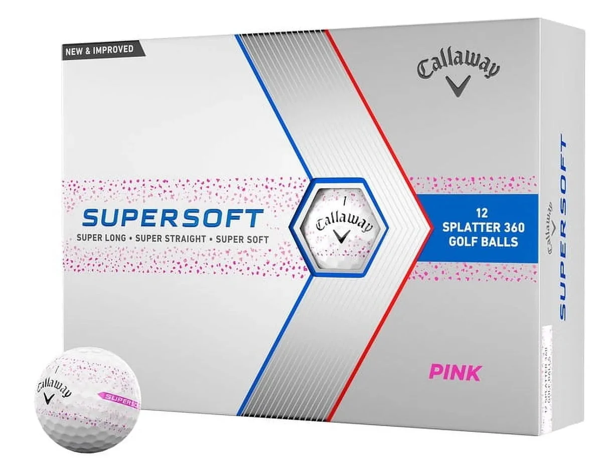Callaway SuperSoft Splatter Golf Balls 12-Pack