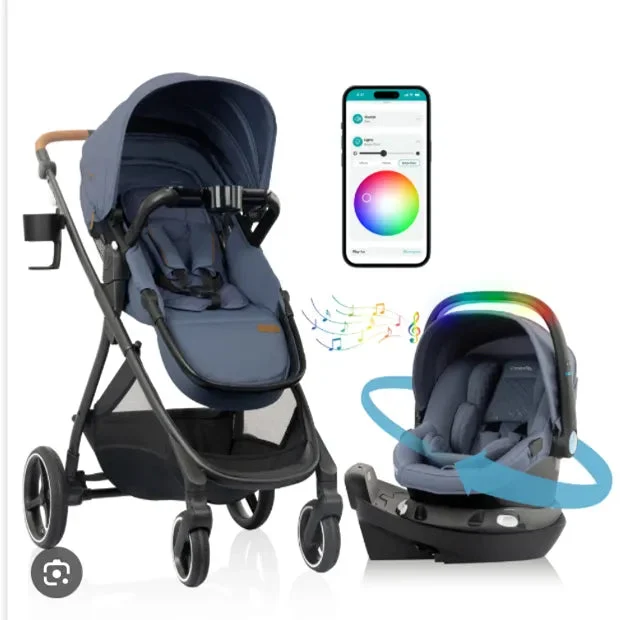 Evenflo Shyft Intuiti+ Travel System with Revolve180 LiteMax NXT - Flint