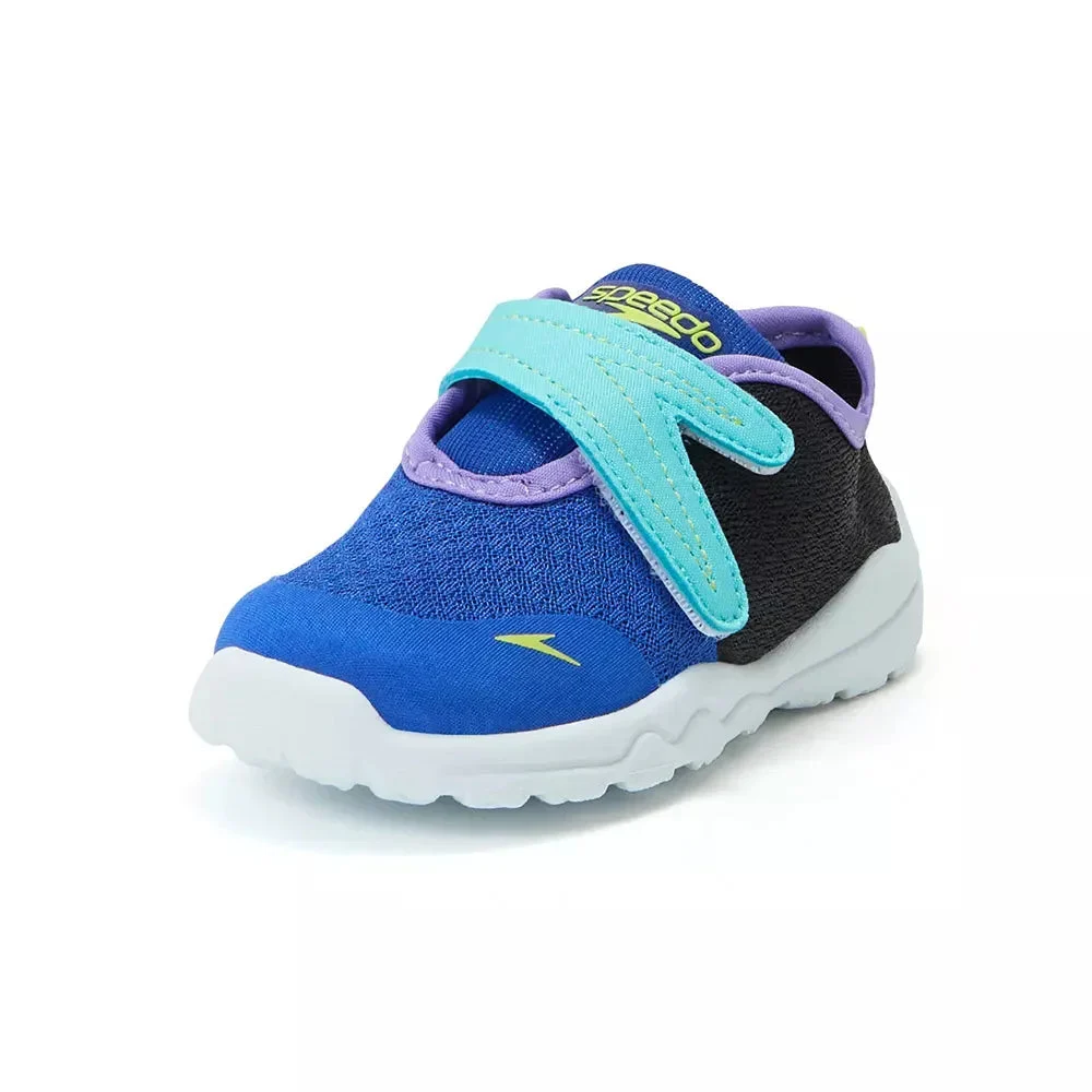 Speedo Kids' S-Way Slip-On Toddler Water Shoes - Black/Blue - S
