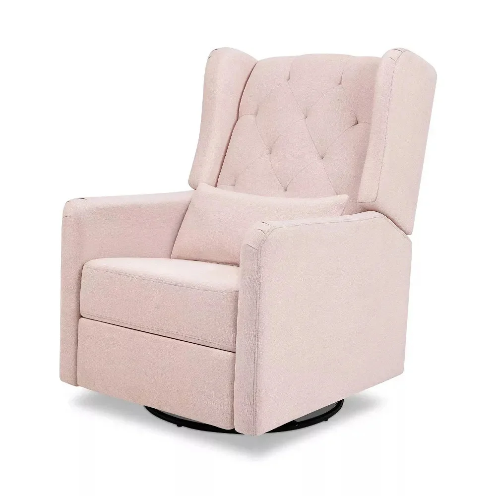 Davinci Everly Recliner - Performance Pale Blush Pink Eco-Weave