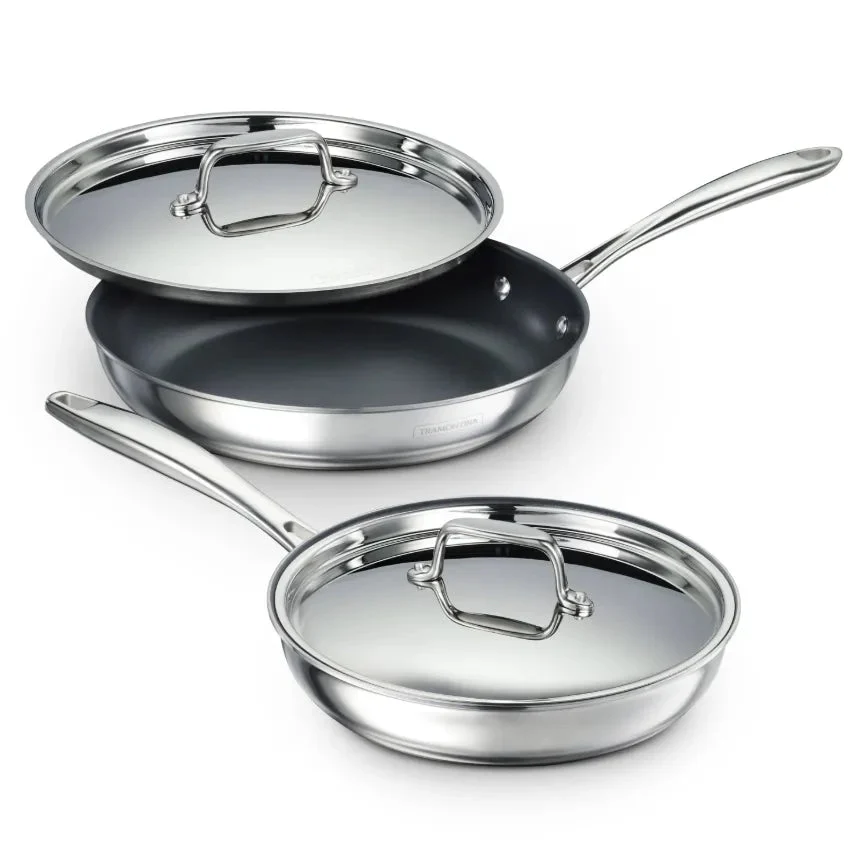 Tramontina Stainless Steel Fry Pan Set - 4 Pieces