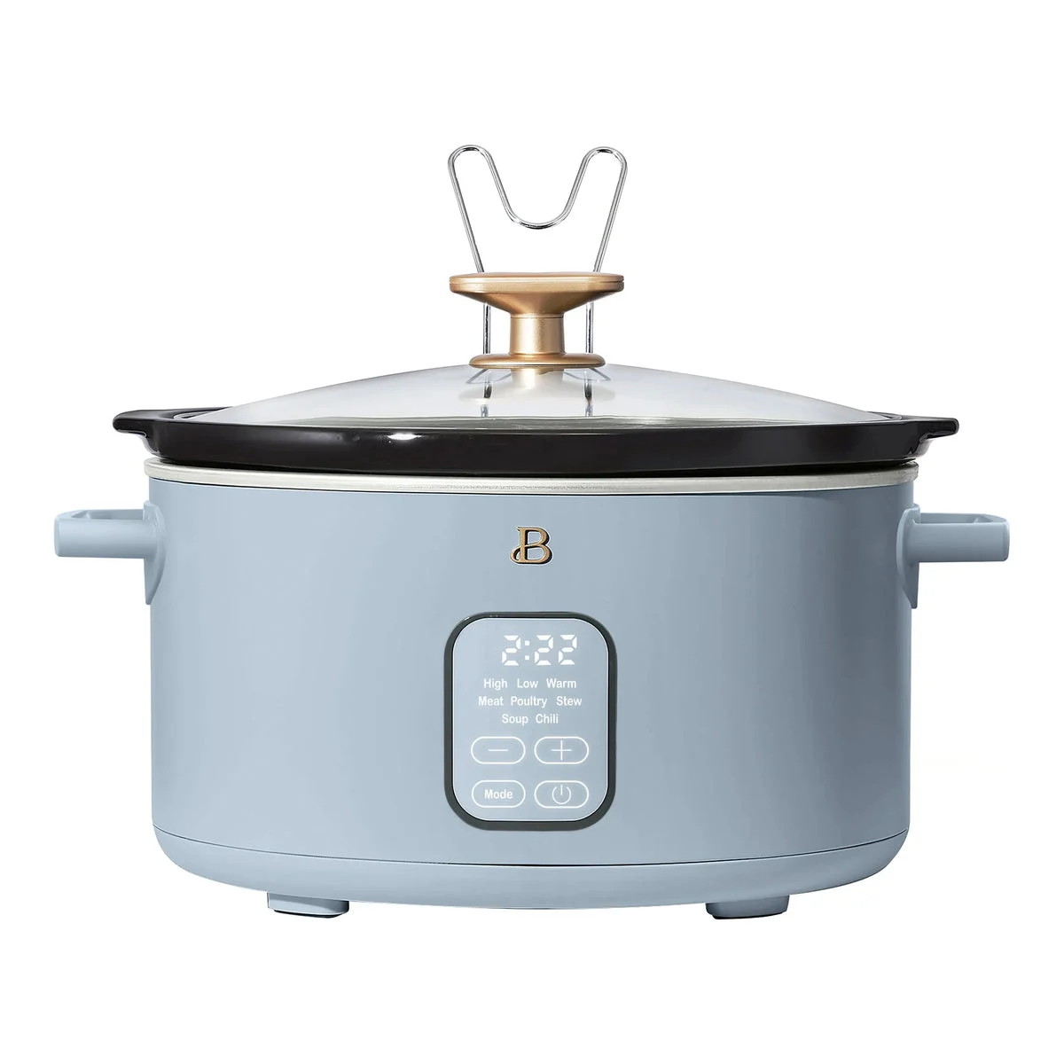 Beautiful 6 Qt Programmable Slow Cooker - Cornflower Blue