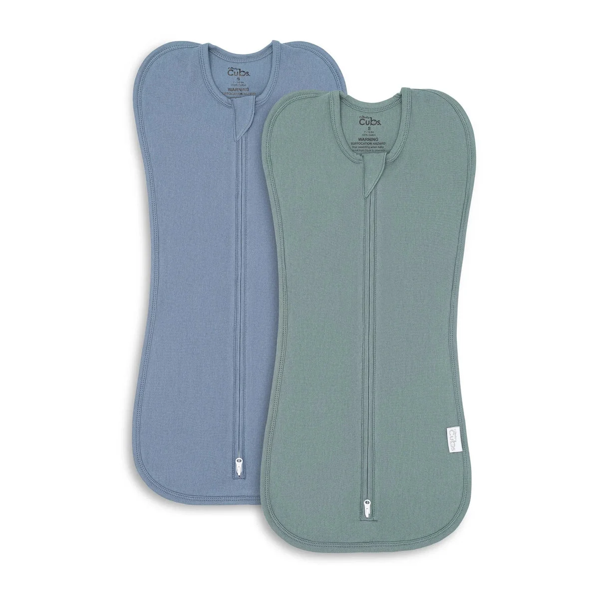 Comfy Cubs Zipper Swaddles - Nomadic Blue, Azul - Large