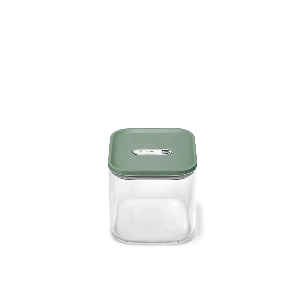 Caraway Medium Glass Airtight Container - Sage