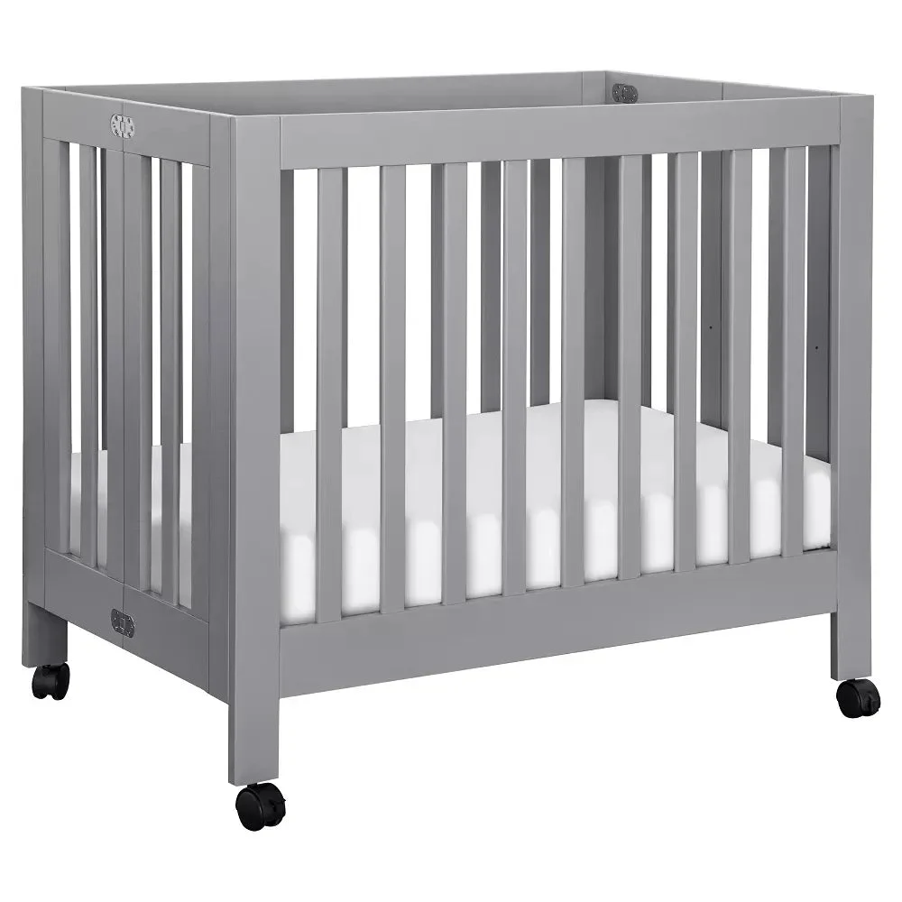 Babyletto Origami Portable Mini Crib - Gray