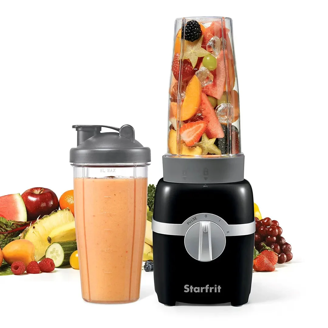 Starfrit Personal Blender - Two 828ml Cups - 300W - Black
