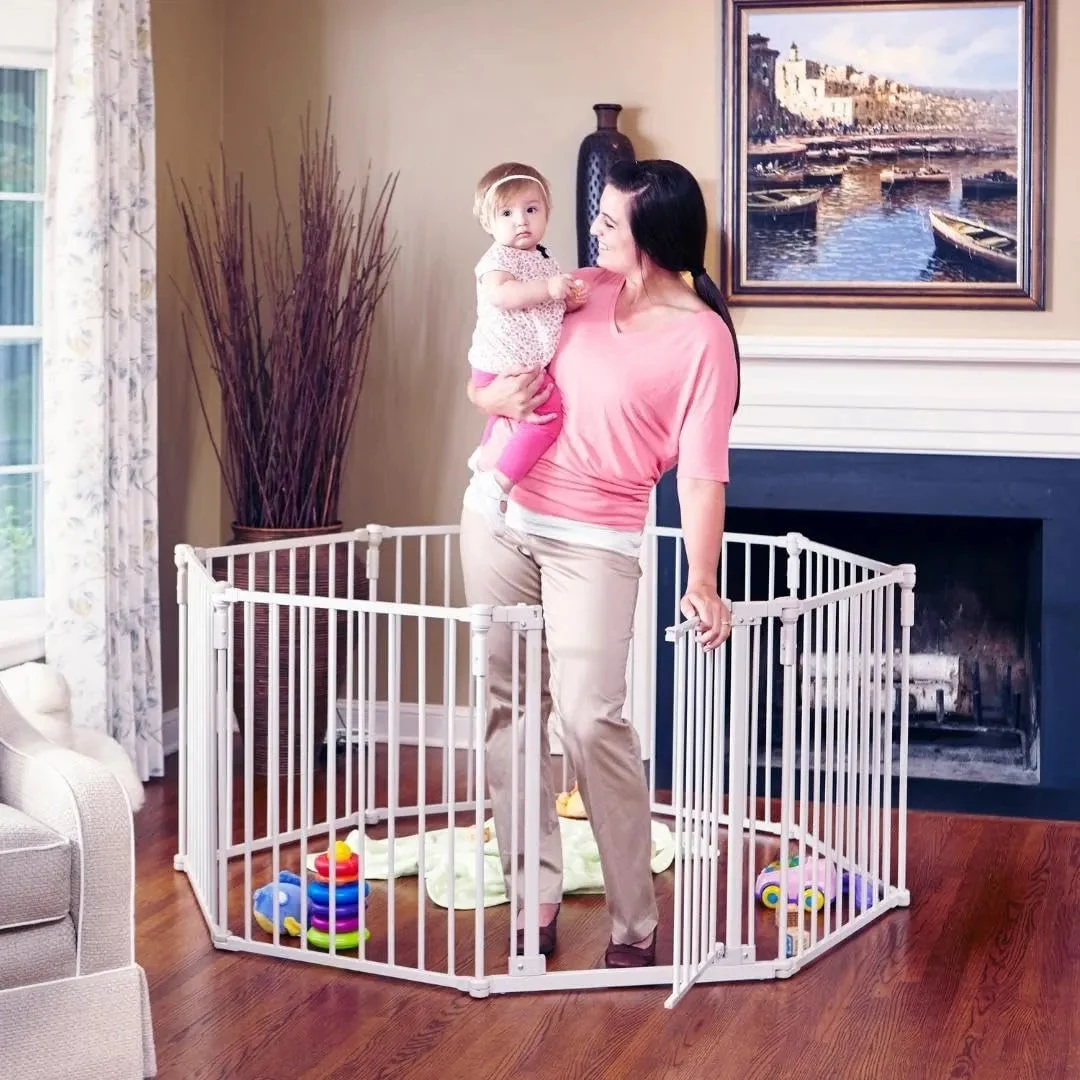 TODDLEROO BY NORTH STATES 3 in 1 Metal Superyard 8 Panel Play Yard