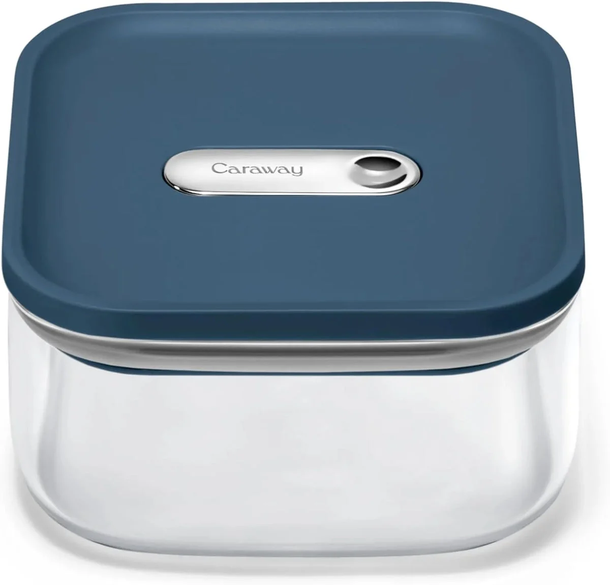 Caraway Small Glass Airtight Container - Navy