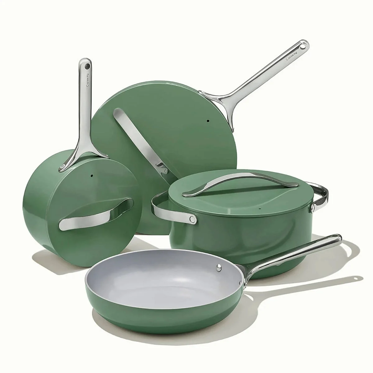 Caraway 12-Piece Non-Stick Ceramic Cookware Set - Sage