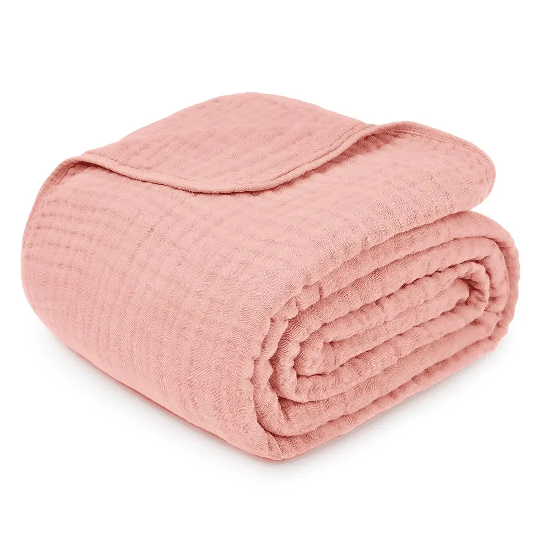 Comfy Cubs Muslin Blanket for Adults Queen 90