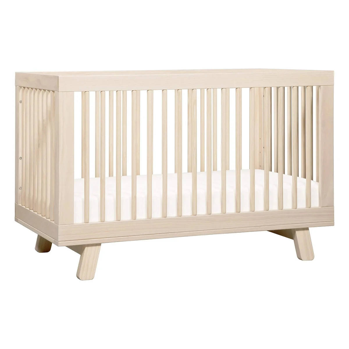 Babyletto Hudson 3-in-1 Convertible Crib with Toddler Rail - Washed Natural