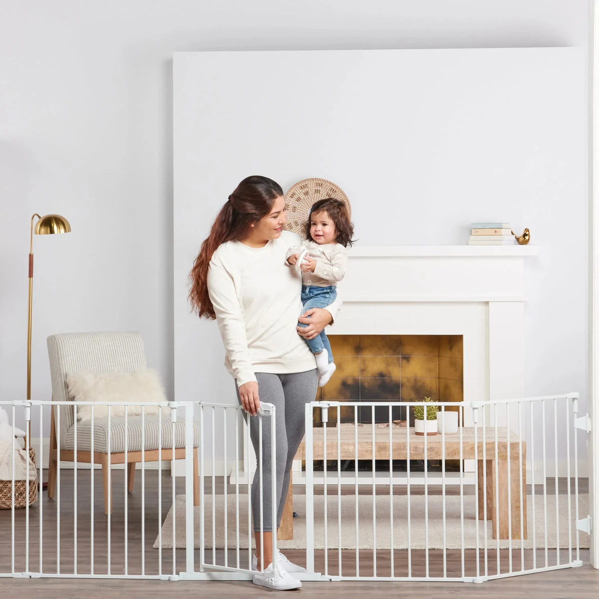 Regalo Super Wide Adjustable Baby Gate and Play Yard - 144 Inch