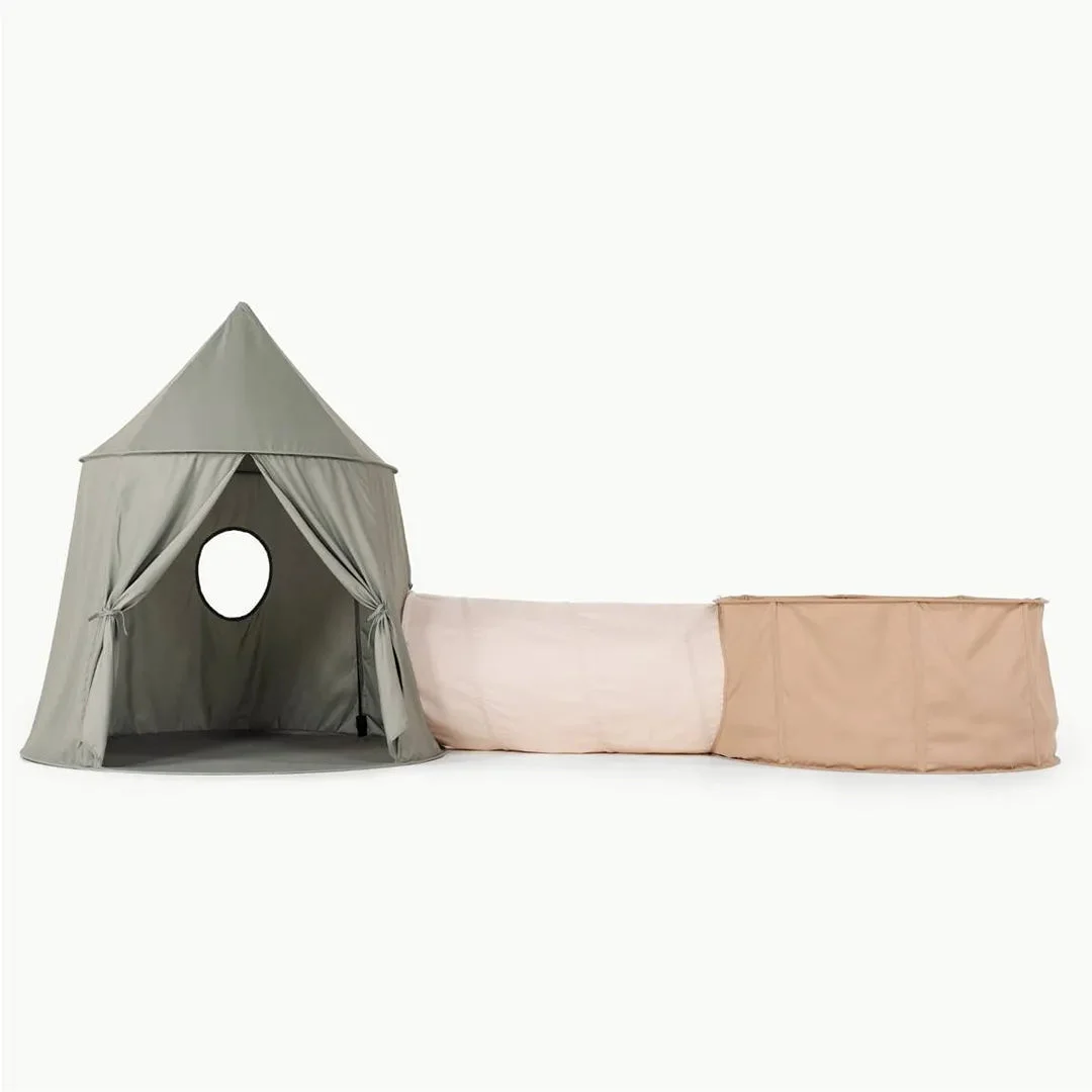 Rollic Playroom Bundle Tent Tunnel and Ball Pit - Cream