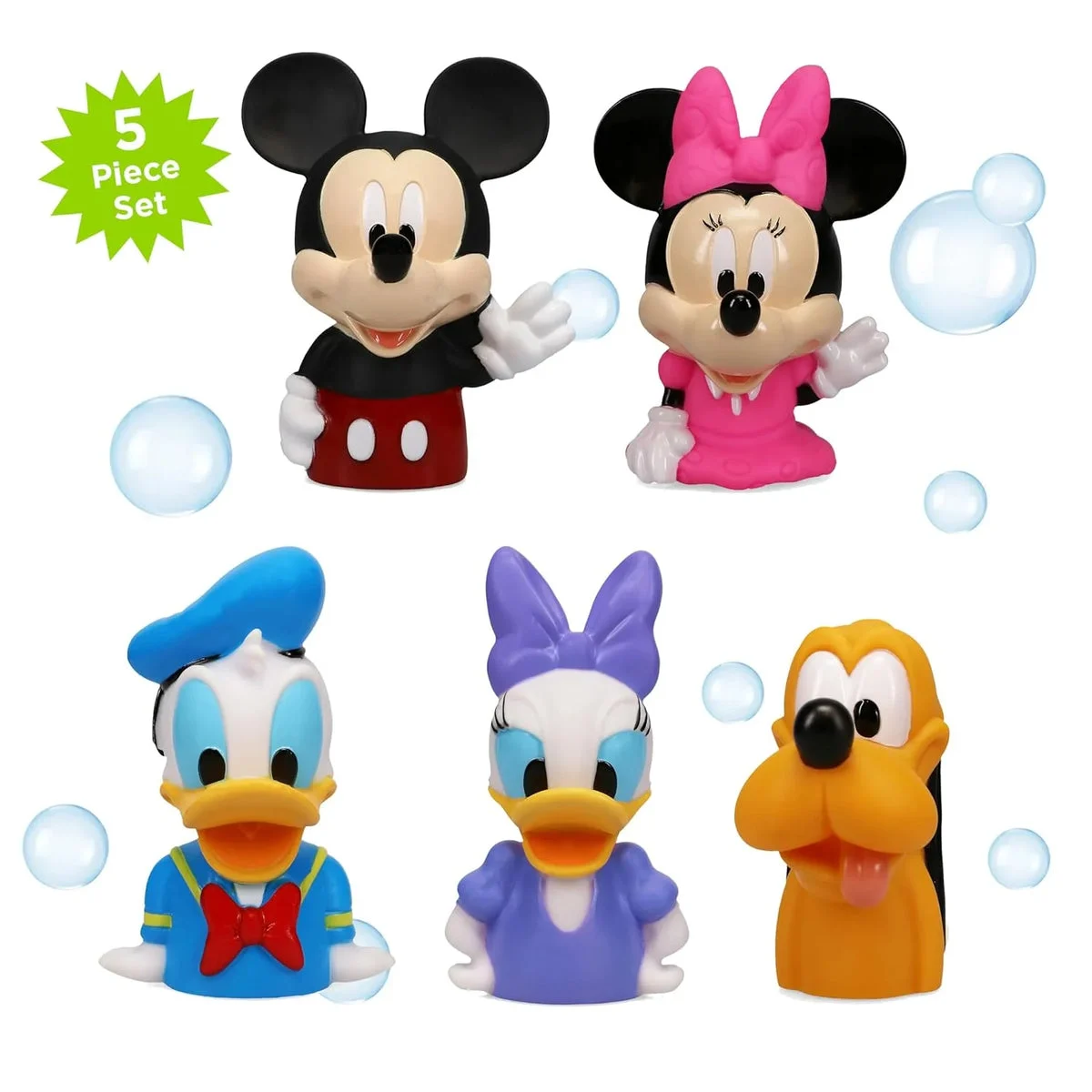 DISNEY Mickey & Friends 6 Piece Bath Squirter Bucket Set