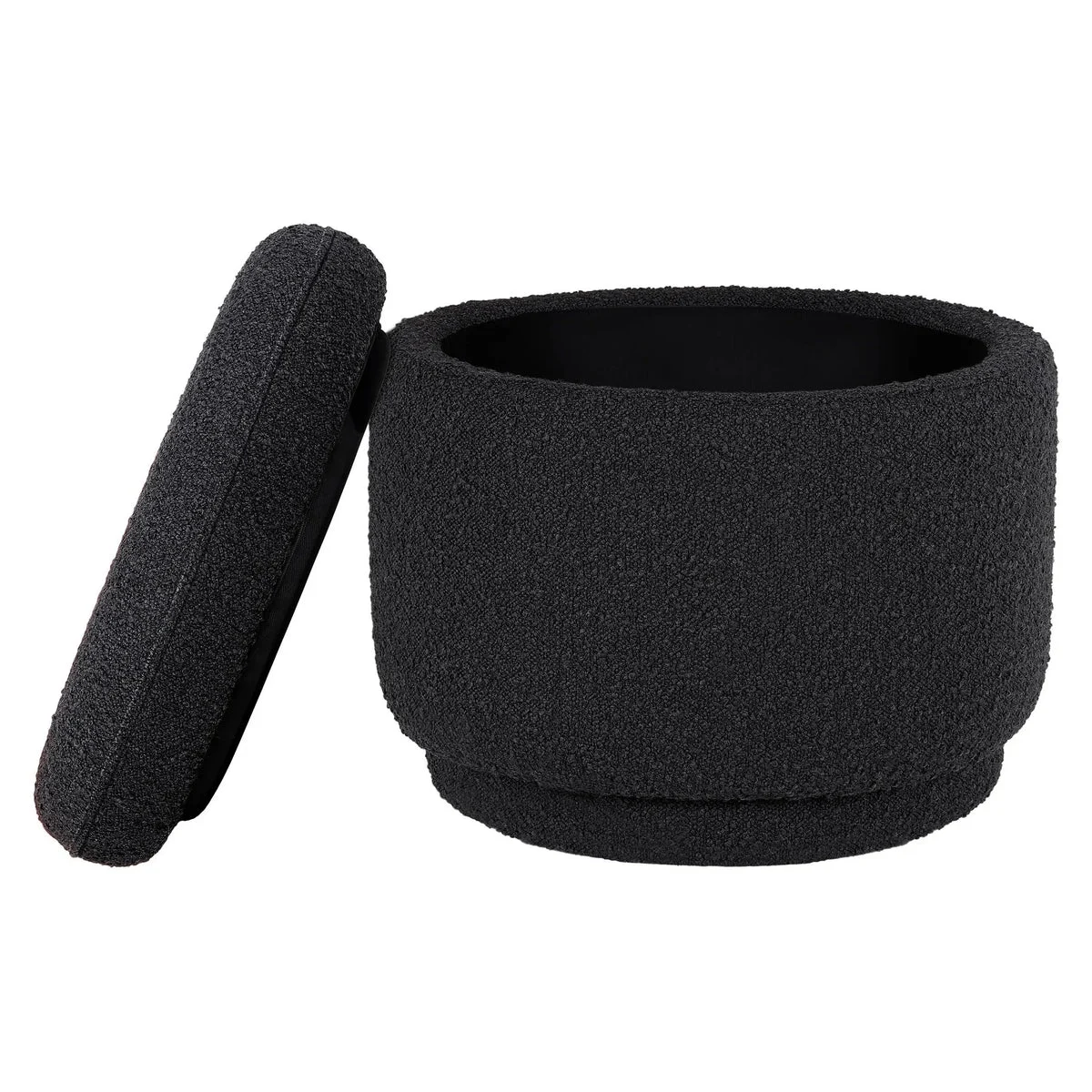 Babyletto Storage Ottoman - Black Boucle