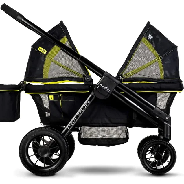 Evenflo Pivot Xplore All-Terrain Stroller Wagon (Wayfarer Black) Pivot Xplore Wayfarer Black