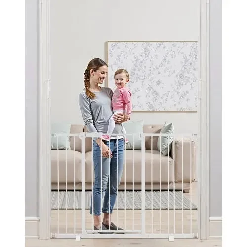 VEVOR Adjustable Baby Gate for Dogs - White