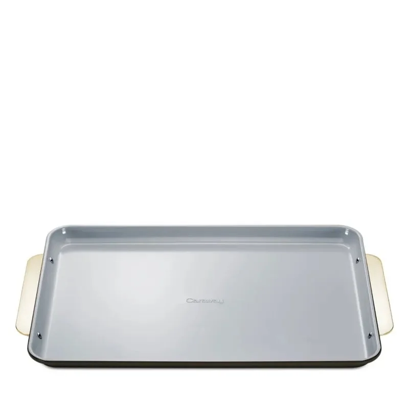 Caraway Non-Stick Ceramic Large Baking Sheet - Black/Gold