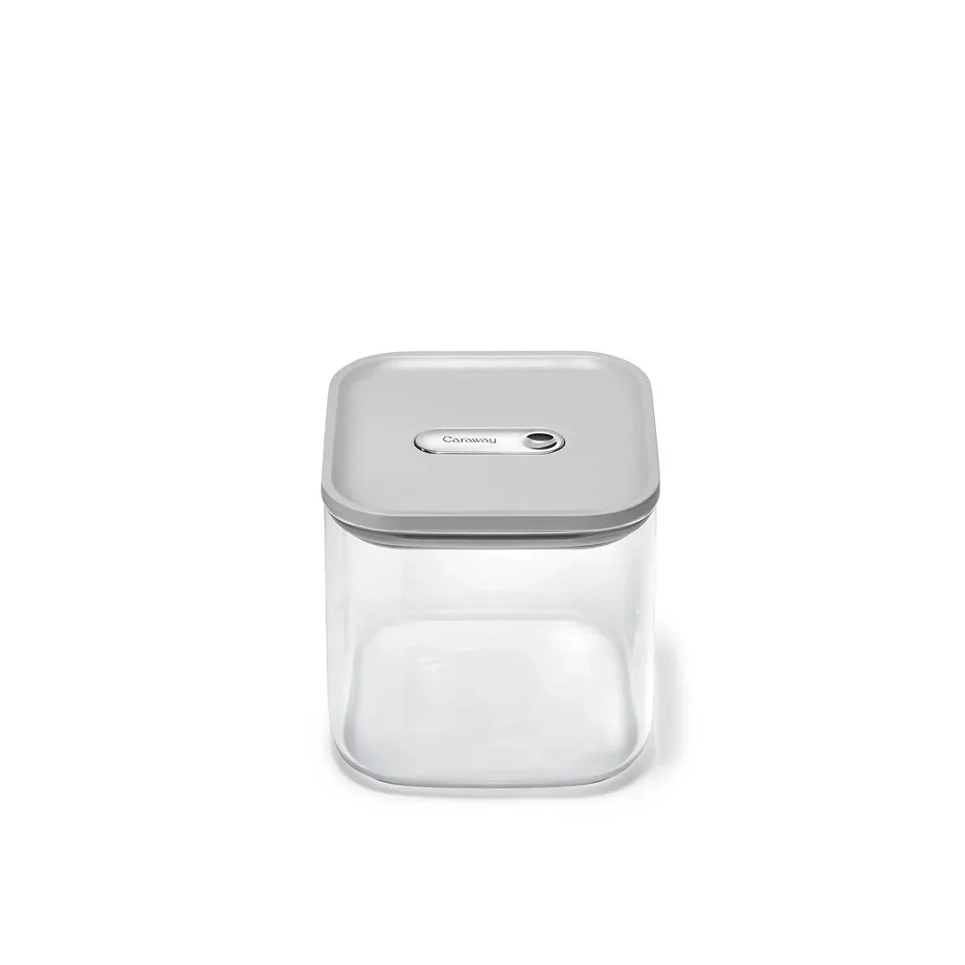 Caraway 2.5 Qt. Medium Glass Airtight Container - Gray