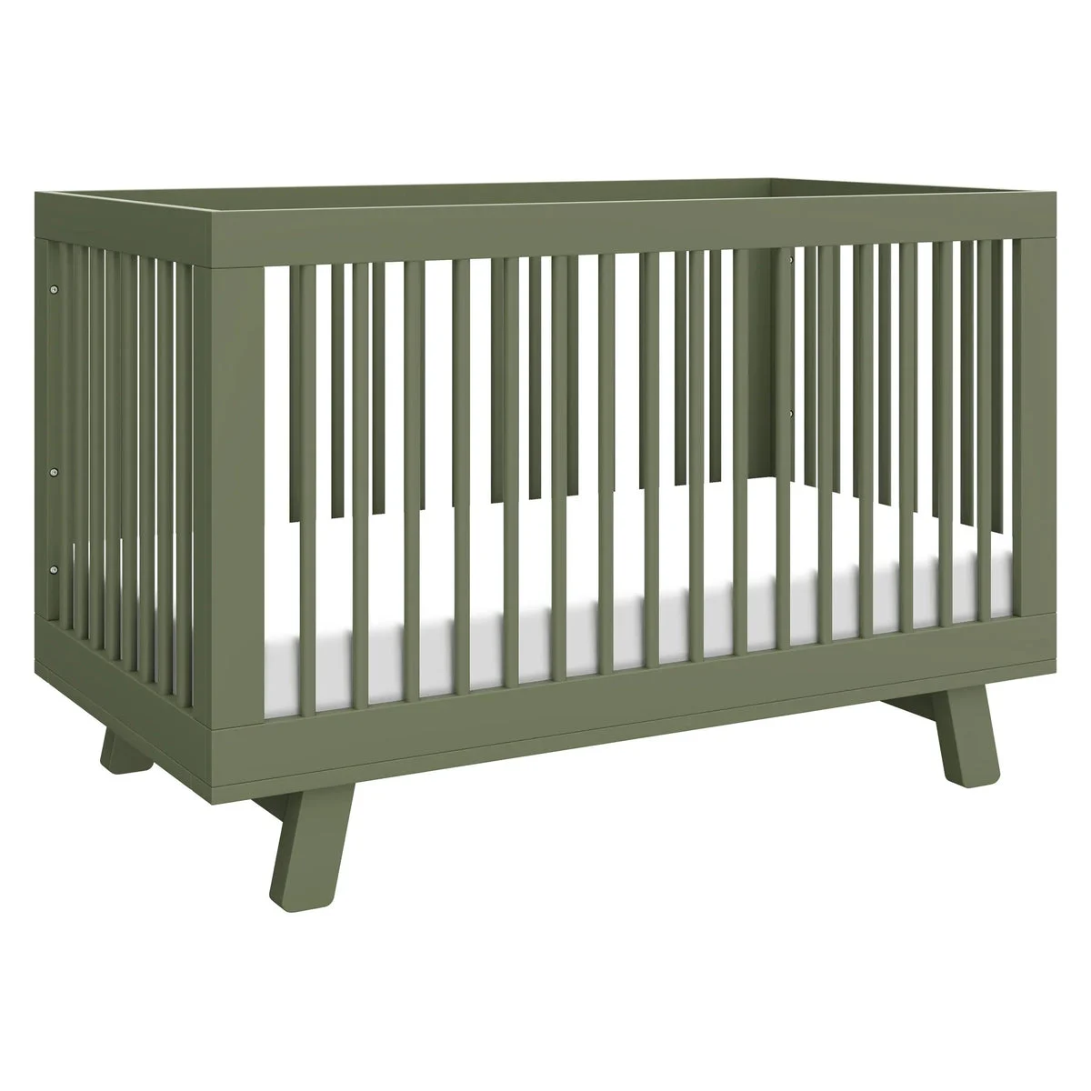 Babyletto Hudson 3-in-1 Convertible Crib with Toddler Rail - Olive